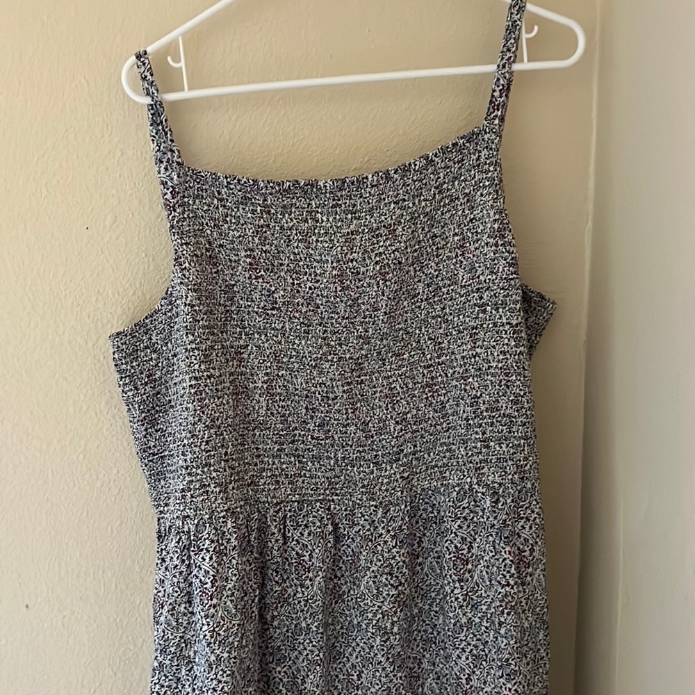 Full length Old Navy floral pattern adjustable strap dress